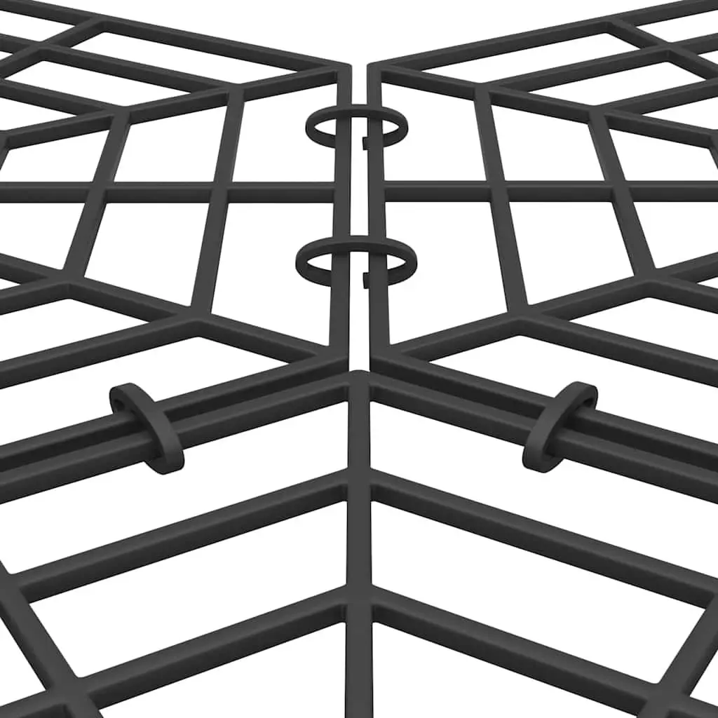 Pond Protection Grilles Modular Fish Guard Black 40 Piece Predator Defense System