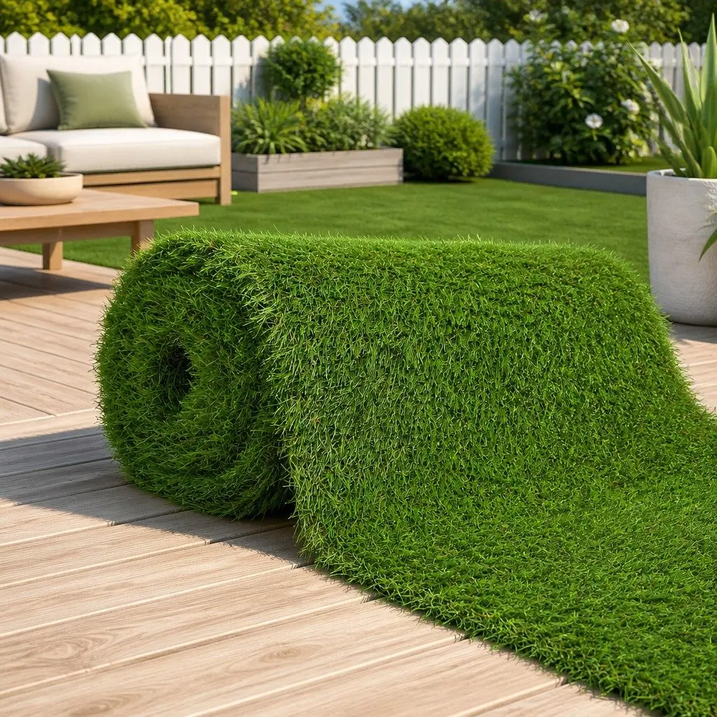 Artificial Grass 1x8m 30mm Green Lawn Turf Outdoor Indoor Garden Patio Balcony