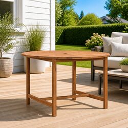 Friendly Round Dining Table Ø110cm Made of Solid Teak