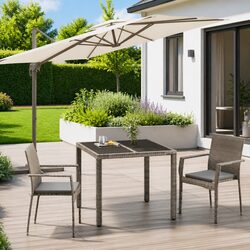 Your Perfect Garden Dining Set: 3 Piece Grey Furniture