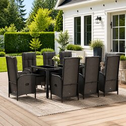 Welcome to Your New 9-Piece Outdoor Dining Set