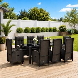 Join Us for Outdoor Dining with a 9-Piece Set