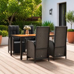 5 Piece Garden Dining Set for Outdoor Relaxation