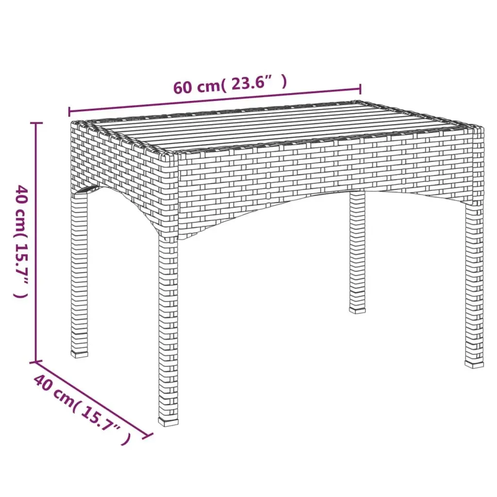 5 Piece Garden Dining Set in Black