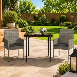 Friendly 3 Piece Garden Dining Set for Relaxing Outdoors