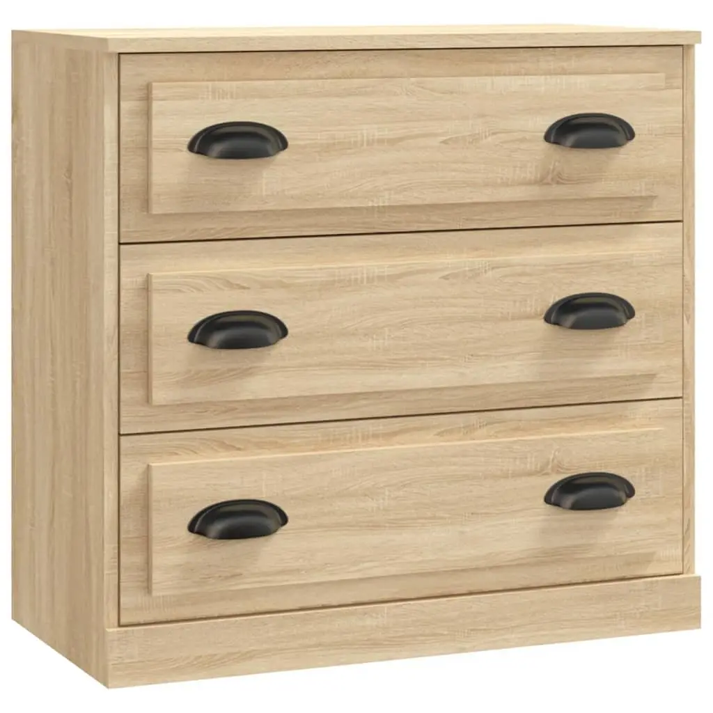 Sideboards Brown Engineered Wood 2 Piece Storage Cabinet Buffet Furniture