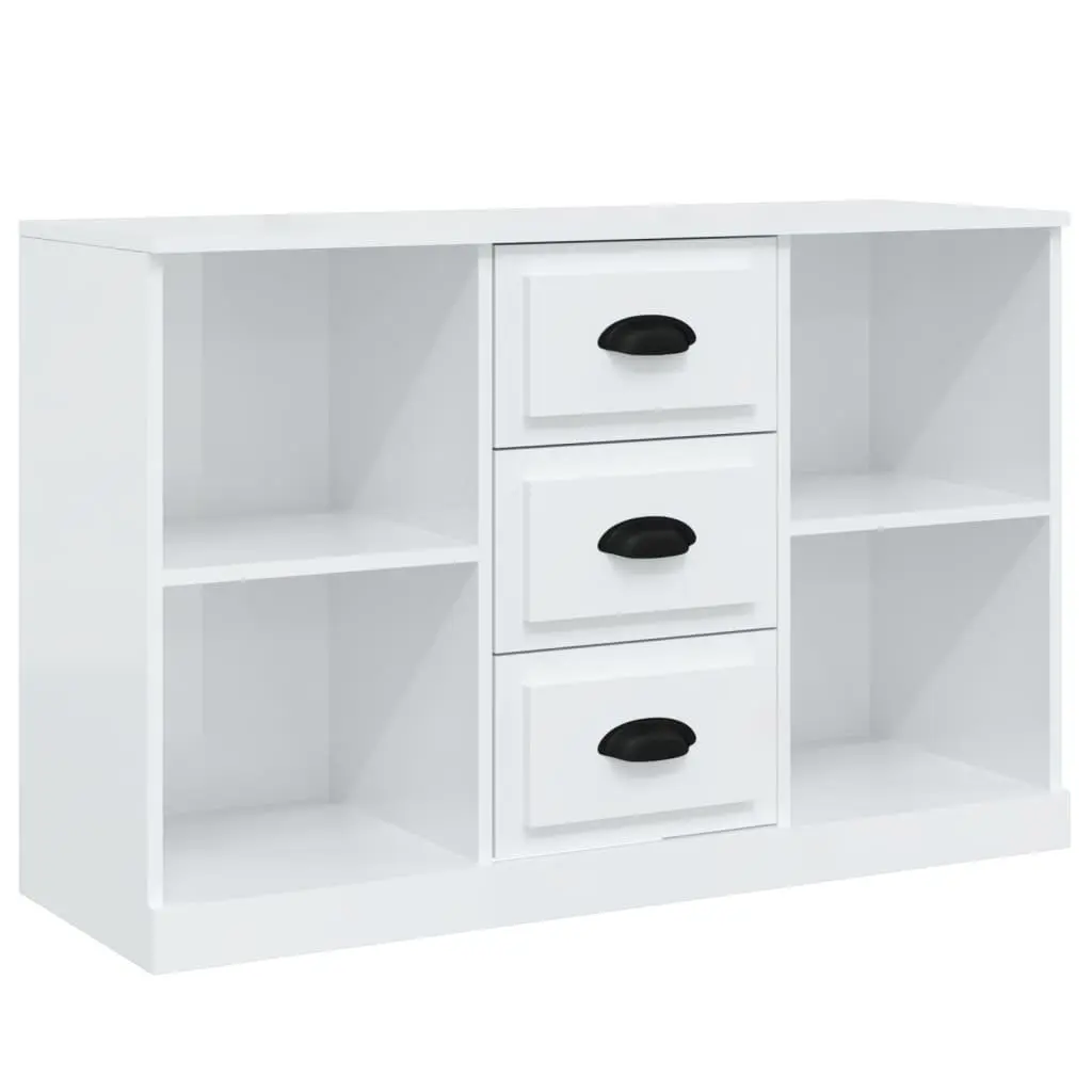 Sideboards High Gloss White Storage Cabinet 3 Piece Set