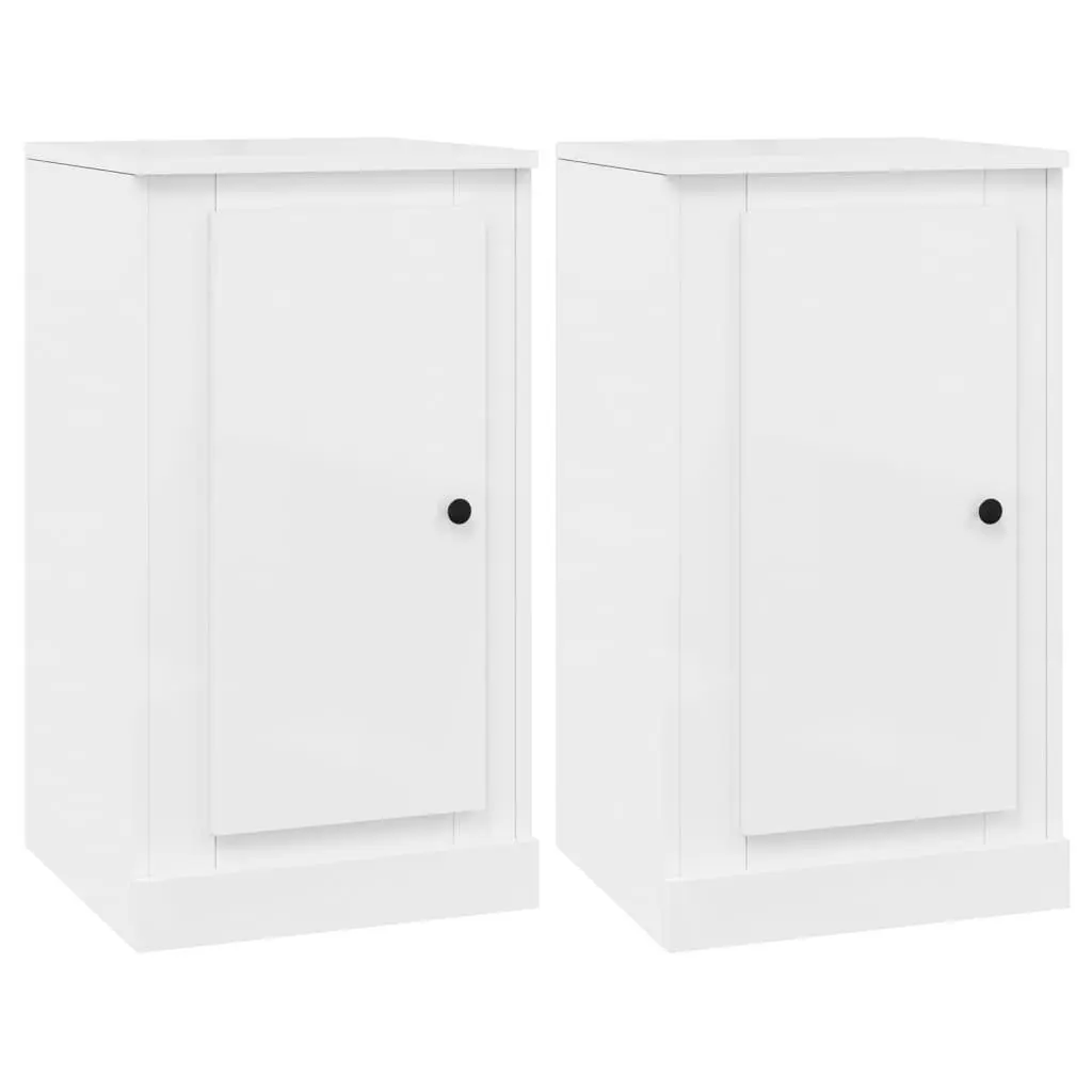 Sideboards High Gloss White Storage Cabinet 3 Piece Set