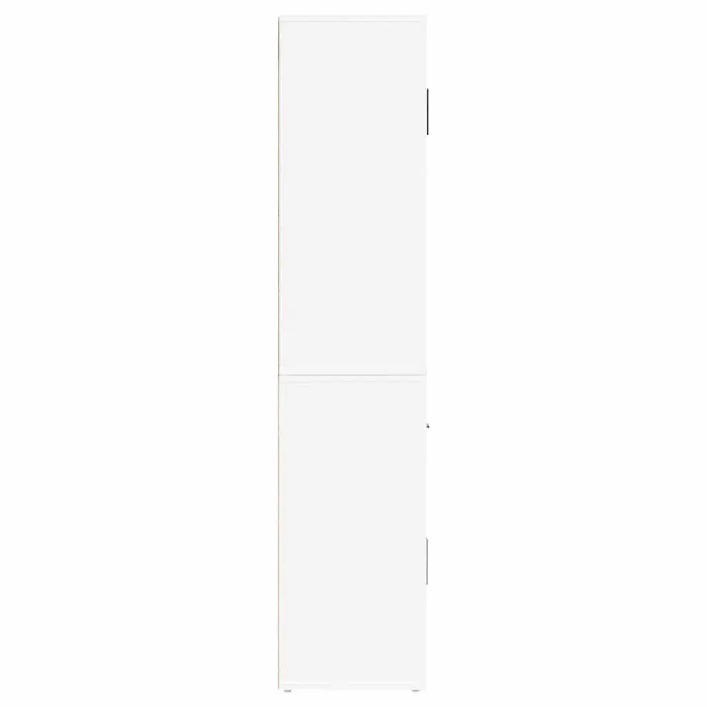 Highboard Wall-Mounted Storage Cabinet Engineered Wood White