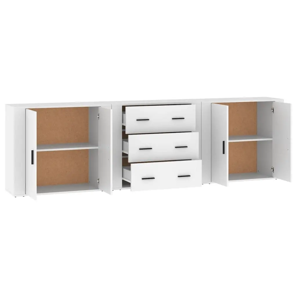 White Sideboards Set of 3