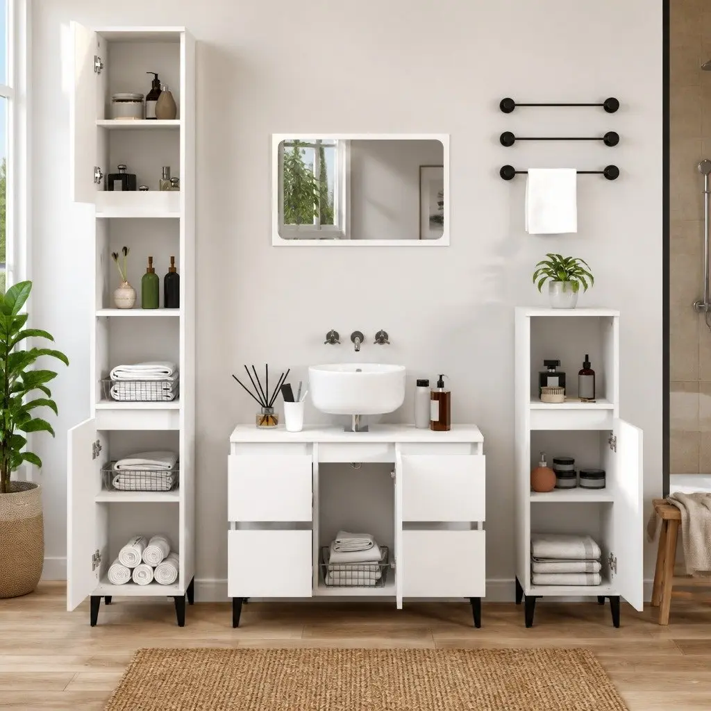 3 Piece Bathroom Furniture Set