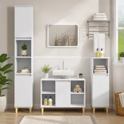 Friendly 3 Piece Bathroom Furniture Set for Your Home