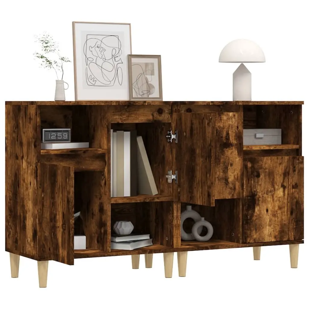 Sideboard Cabinet Engineered Wood Brown 60x35x70cm 2 Doors 4 Compartments