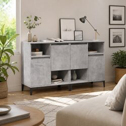 Your Grey Sideboard Cabinet: Organized and Stylish 60x35x70 cm