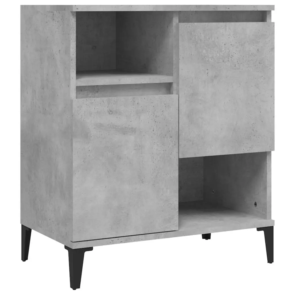 Sideboard Cabinet Grey Engineered Wood 60x35x70 cm Storage Unit