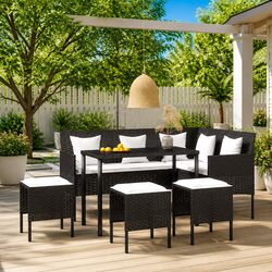 Your Perfect 5 Piece L-Shaped Outdoor Sofa Set Awaits