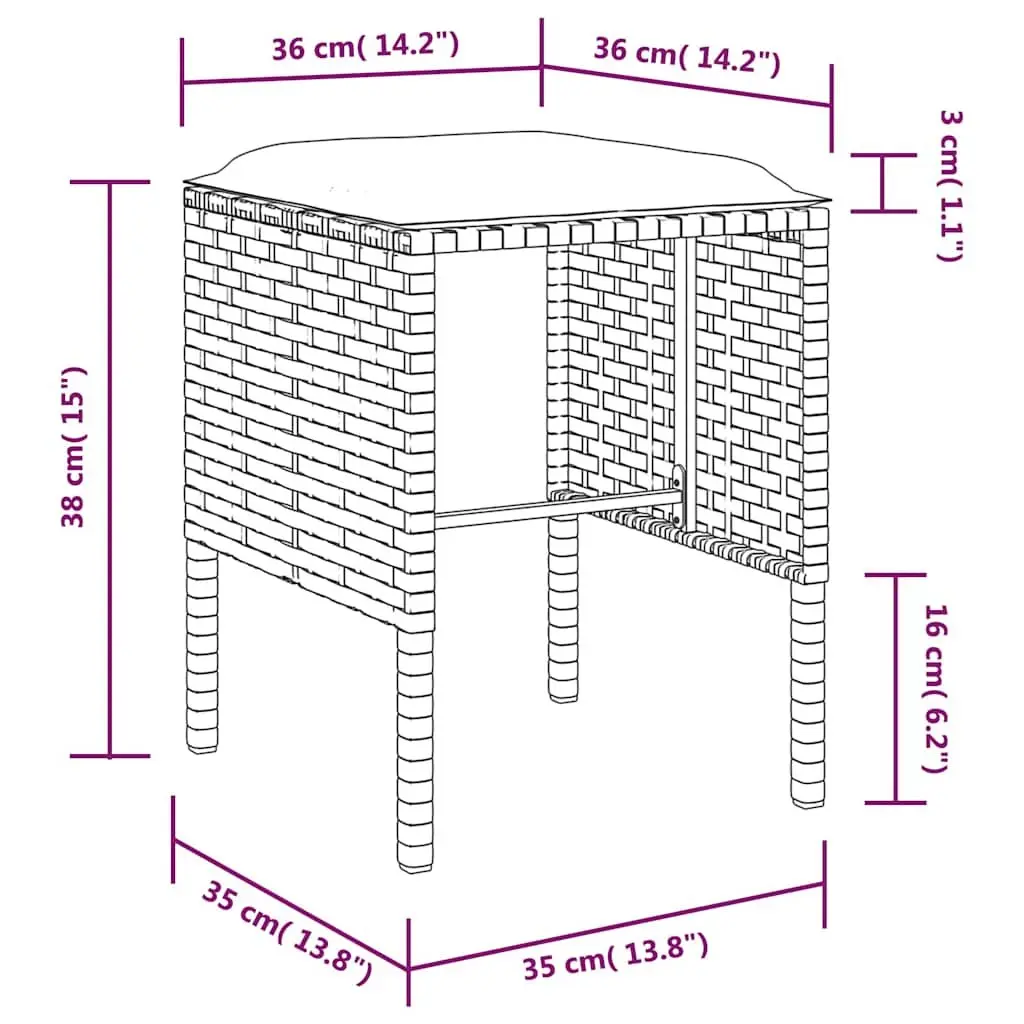 5 Piece L-Shaped Outdoor Sofa Set