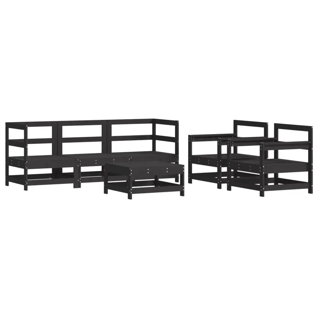 6-Piece Outdoor Lounge Set with Cushions