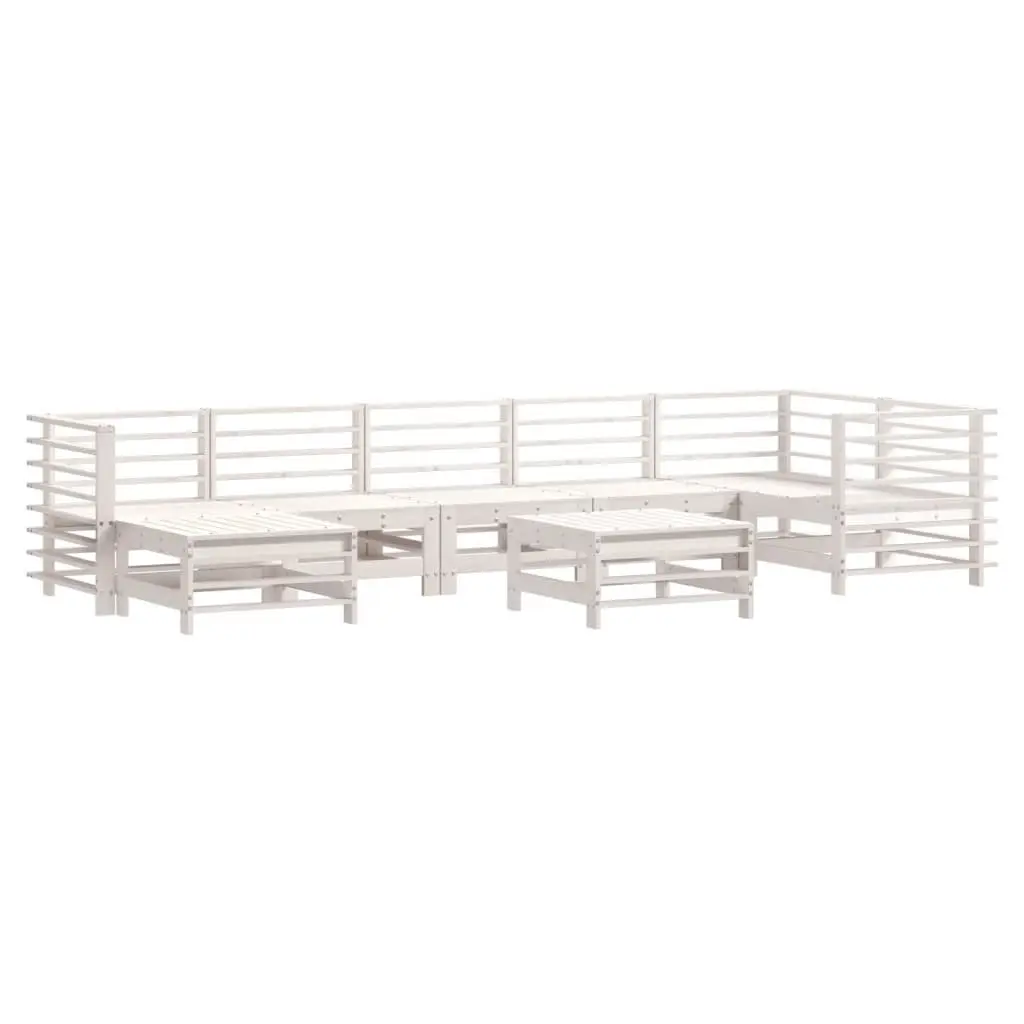 Garden Lounge Set 8 Piece Wooden Outdoor Furniture Patio Sofa with Cushions