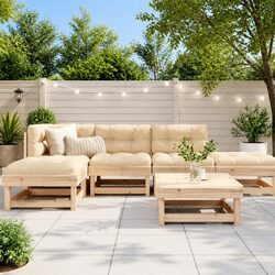Friendly and Functional Lounge Set for Outdoor Spaces