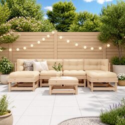 Your Ideal Outdoor Lounge Set - 7 Piece Wood Furniture