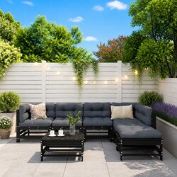 Your New Outdoor Lounge Set - 7 Pieces with Cushions