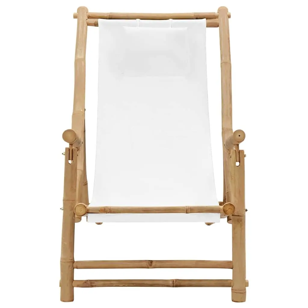 Outdoor Deck Chair in White