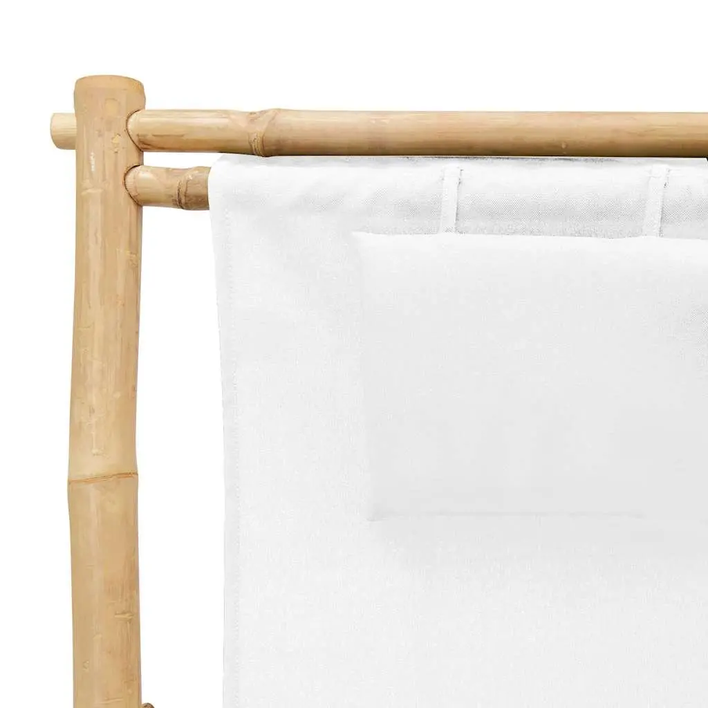 Outdoor Deck Chair in White