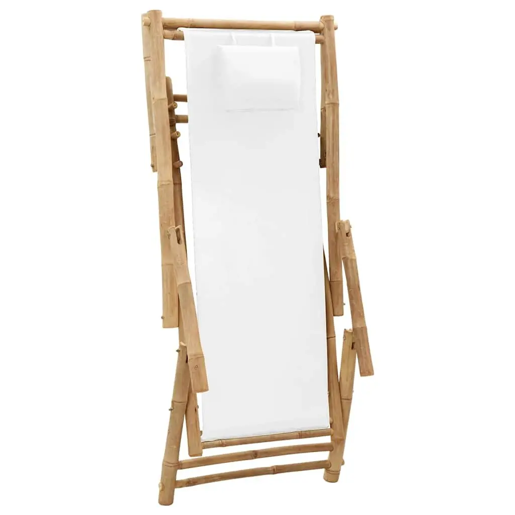 Outdoor Deck Chair in White