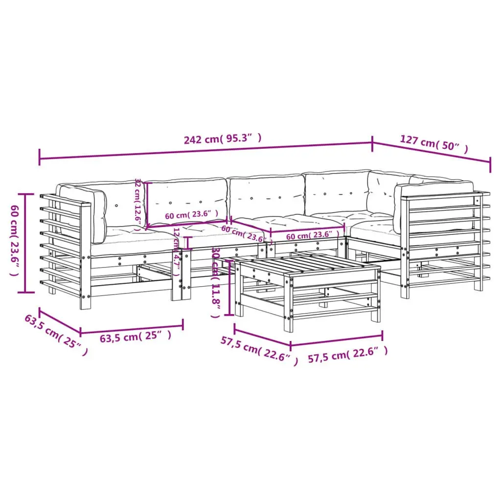 6-Piece Lounge Set