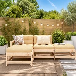 Friendly 4-Piece Garden Lounge Set for Your Outdoors
