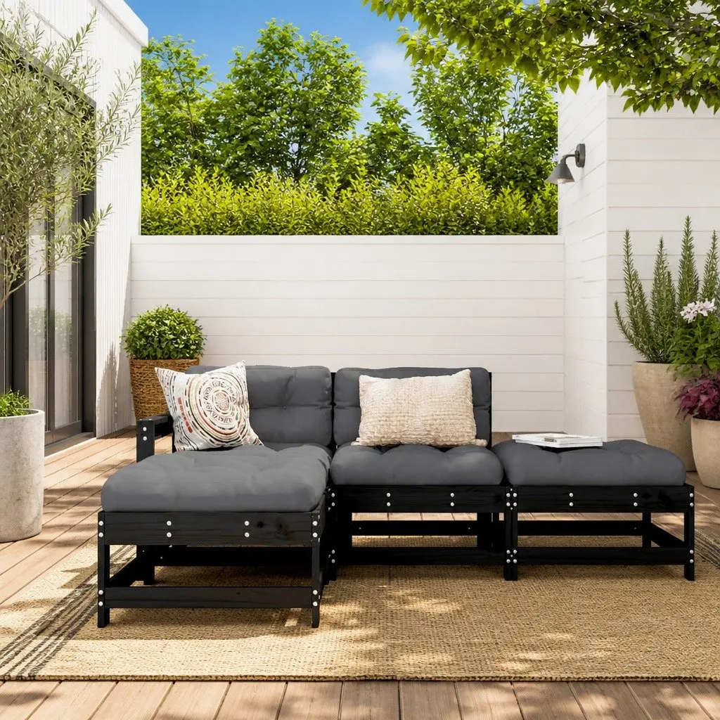 4-Piece Garden Lounge Set for Outdoor Relaxation