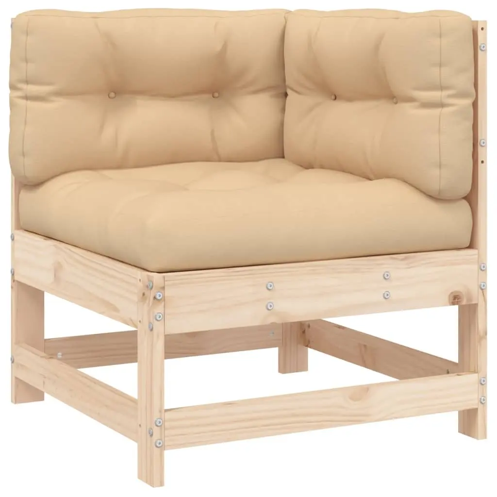 Garden Lounge Set 4 Piece Outdoor Furniture Patio Seating with Cushions Wood