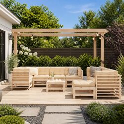 Your Ideal 10 Piece Outdoor Lounge Set Awaits