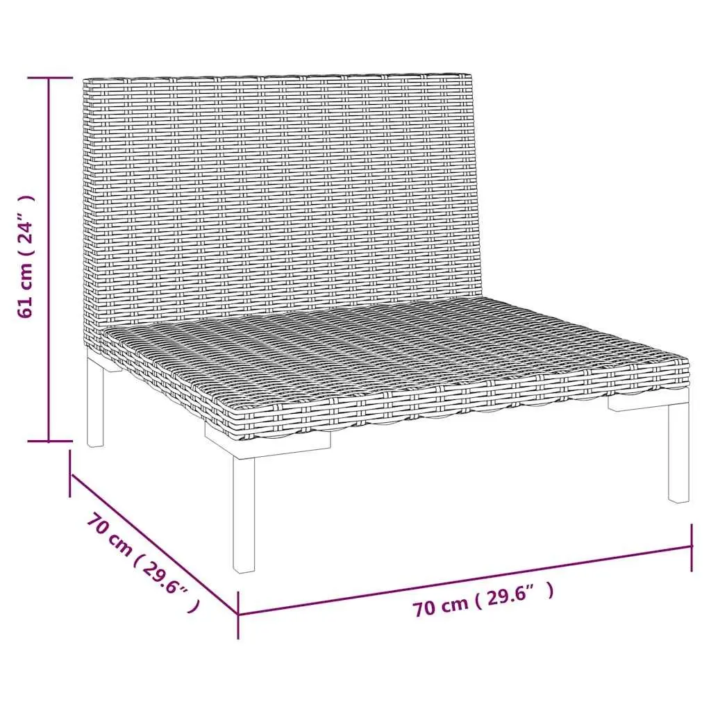 Outdoor Half Round Sectional Sofa Set