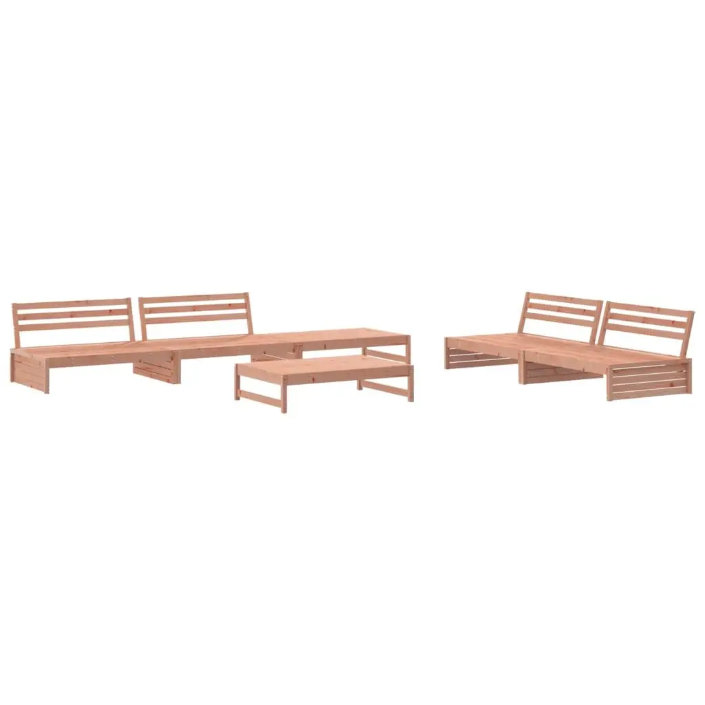 Garden Lounge Set Wooden Outdoor Furniture 6 Piece