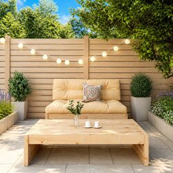Your Outdoor Oasis: 2 Piece Lounge Set with Cushions