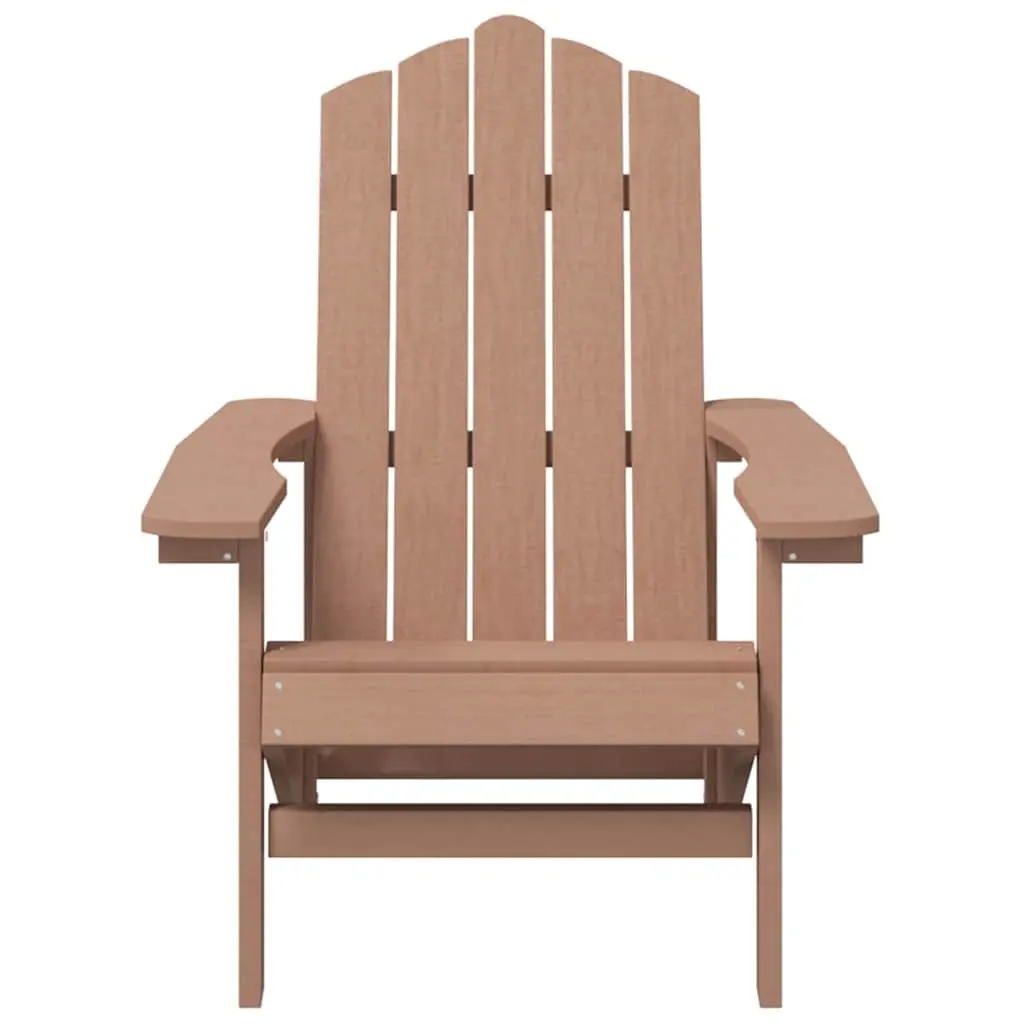 Adirondack Chair Weather Resistant HDPE Brown