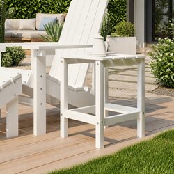 Your New Adirondack Garden Side Table Awaits White 38x38x46cm