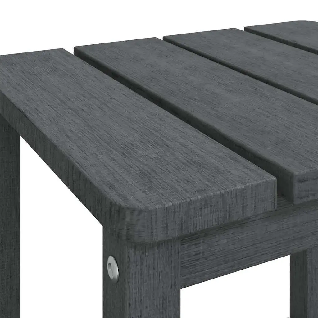 Adirondack Side Table Weather Resistant Anthracite 38W x 38D x 46H cm