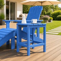 Your New Favorite Adirondack Side Table in Blue