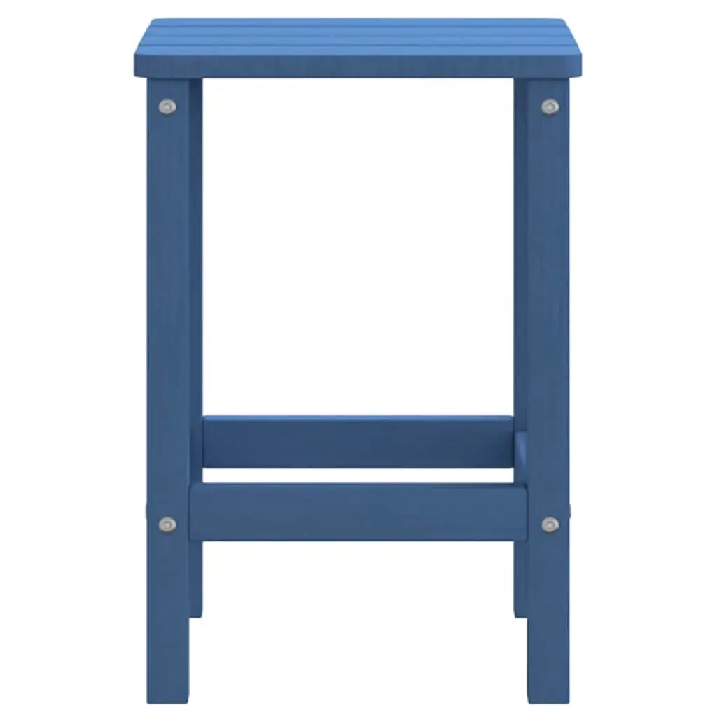 Adirondack Side Table Weather Resistant Blue Outdoor Patio Furniture Small