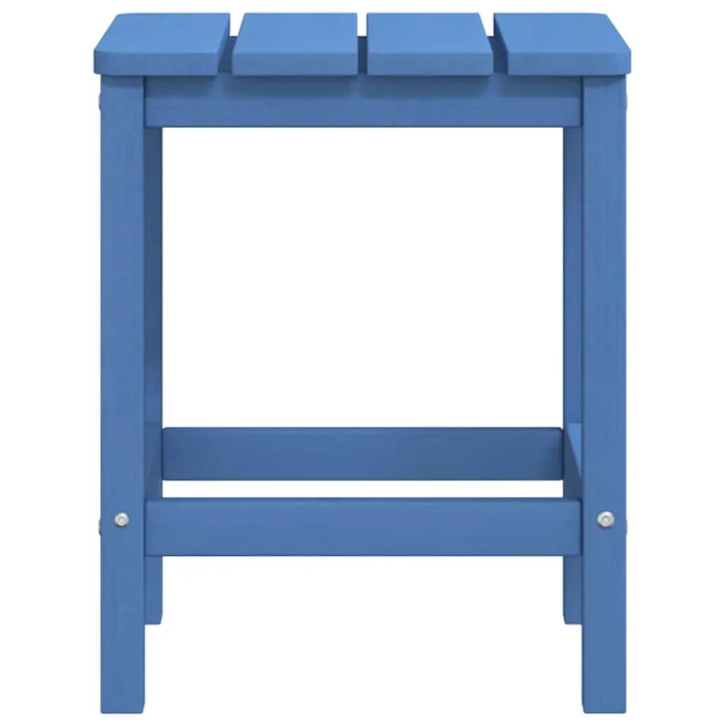 Adirondack Side Table Weather Resistant Blue Outdoor Patio Furniture Small