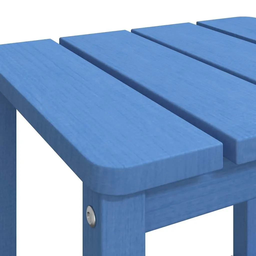 Adirondack Side Table Weather Resistant Blue Outdoor Patio Furniture Small