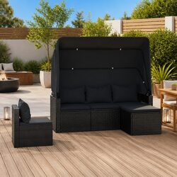 Your Friendly 4 Piece Garden Sofa Set with Cushions