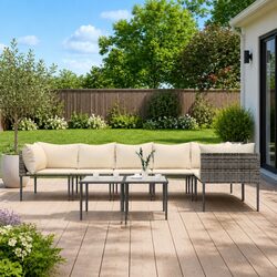 Create Your Ideal Outdoor Space with 8-Piece Lounge Set