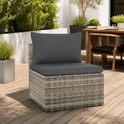 Friendly Garden Middle Sofa with Cushions for Relaxation