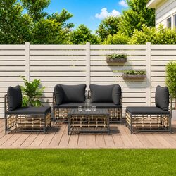 Your Outdoor Oasis with the 5-Piece Lounge Set