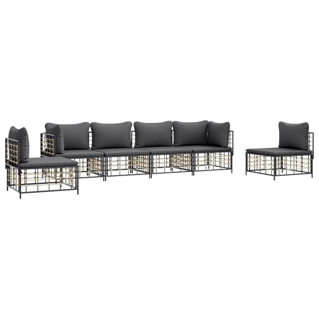 6-Piece Lounge Set for Outdoors