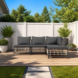 Create Your Dream Outdoor Area with a 4-Piece Lounge Set